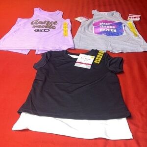 Bundles 3 Girls Active Shirts size 5/6
